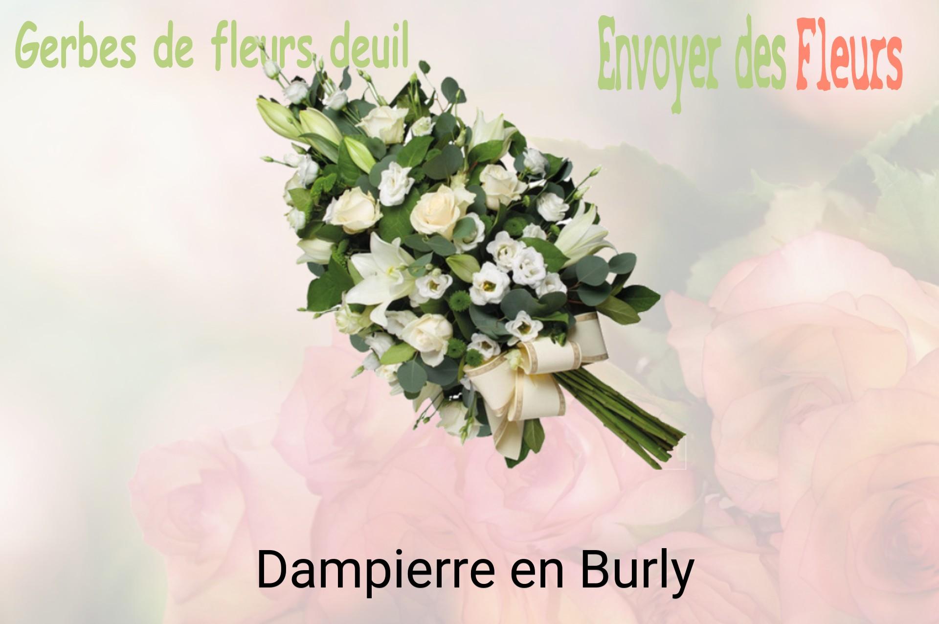 Gerbe de fleurs de deuil livrée à Dampierre-en-Burly